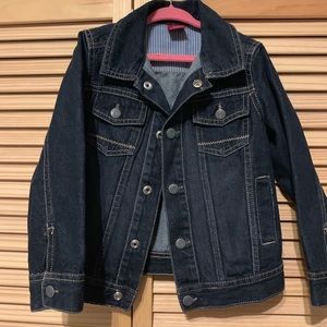 Dark blue denim kids jacket